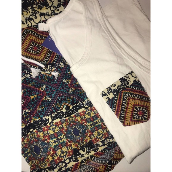 Women’s Tank and Short Set, Size Small, Colorful Tribal Print - Picture 2 of 16